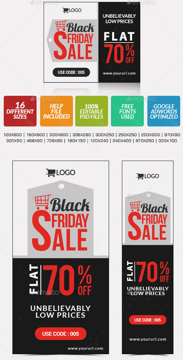 Custom Black Friday Banners