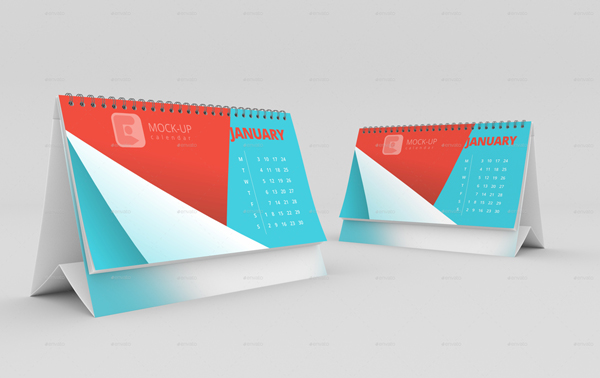 Desk Calendar Mockup