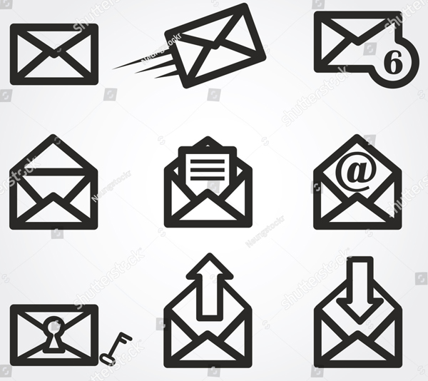 Email Vector Symbols Template