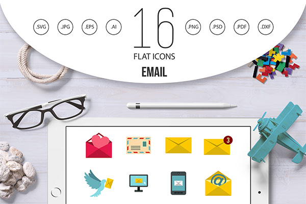 Email Icons Template Set