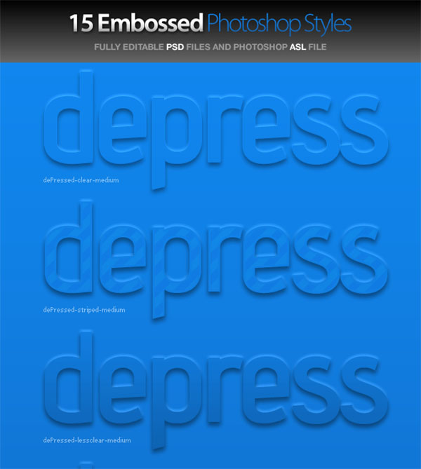 23+ Embossed Photoshop Styles – Free & Premium Photoshop Downloads