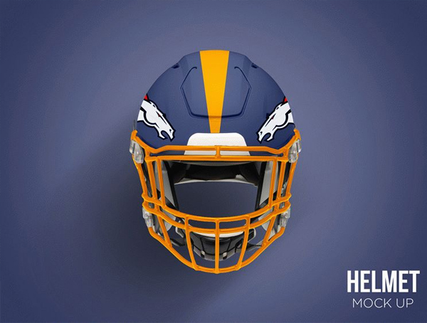 Free Football Helmet PSD Mockup