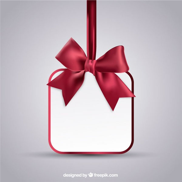 Free Vector Christmas Hanging Gift card