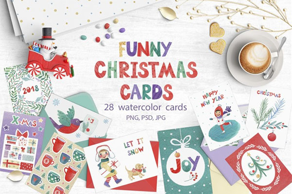 Funny Christmas Gift Cards Template