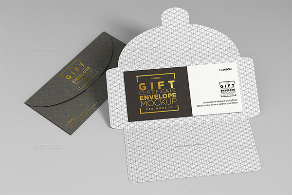 Gift Envelope Invitation Mockup