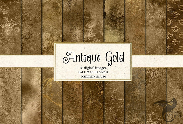 Gold Textures Digital Paper