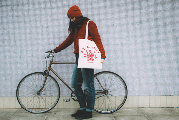 Hipster Tote Bag Mockup