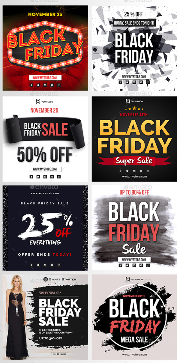 Instagram Black Friday Banner Templates