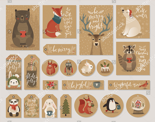 Kraft Paper Christmas Cards and Gift Tags