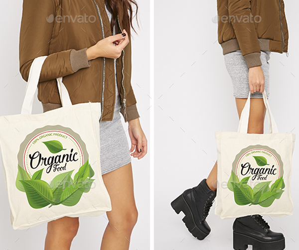 Photorealistic Tote Bag Mockup