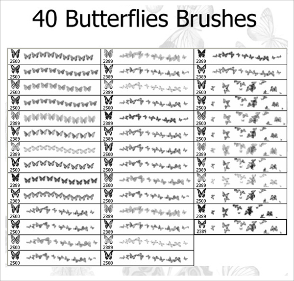 Photoshop Butterflies Brushes