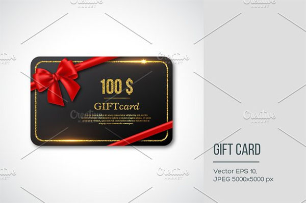 Photoshop Gift Card design