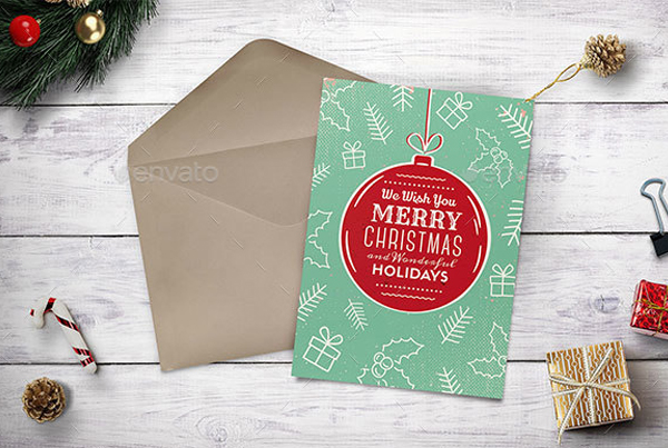 Retro Christmas Card
