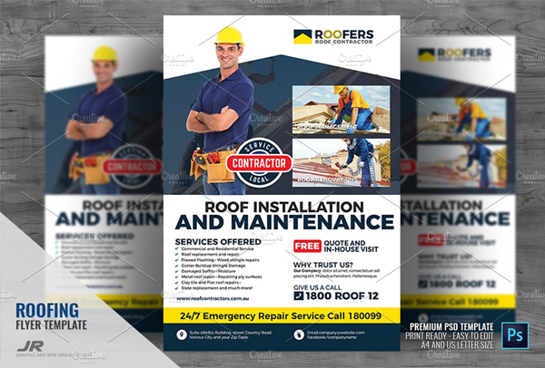 Roofing Installation and Repair Flyer