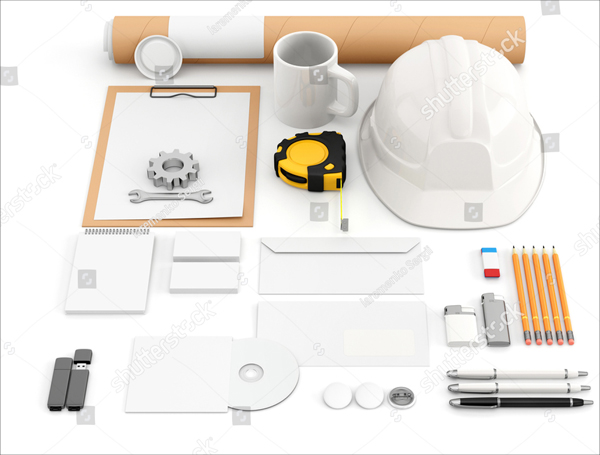Simple Hard Hat & Branding Mockup Templates