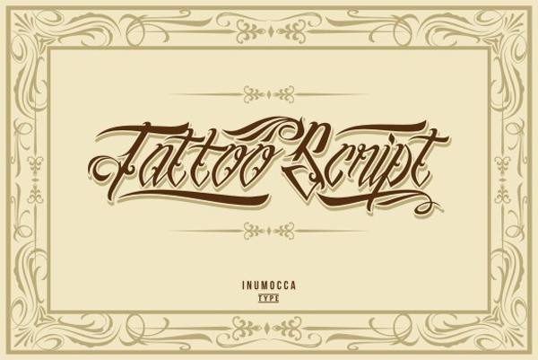 Tattoo Script Lettering Fonts