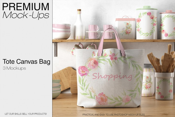 Tote Canvas Bag Mockups