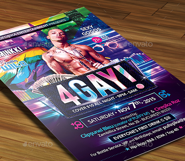 Gay Poster and Flyer Template