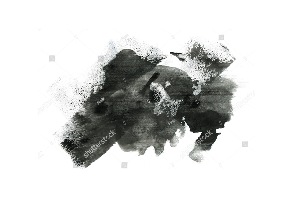 Abstract Water Brush Ink