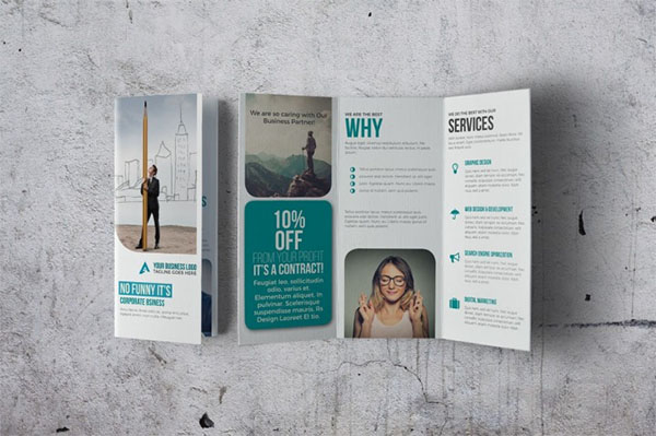 Amazing Trifold Brochure InDesign Templates