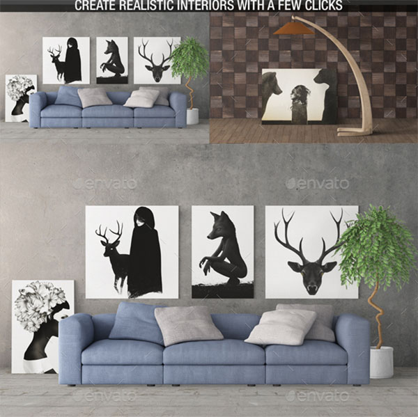 Art Canvas Mockup Designs
