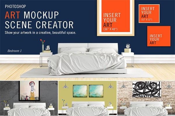 Art Mockup Scene Creator Design Template
