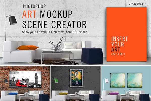Art Mockup Scene Creator