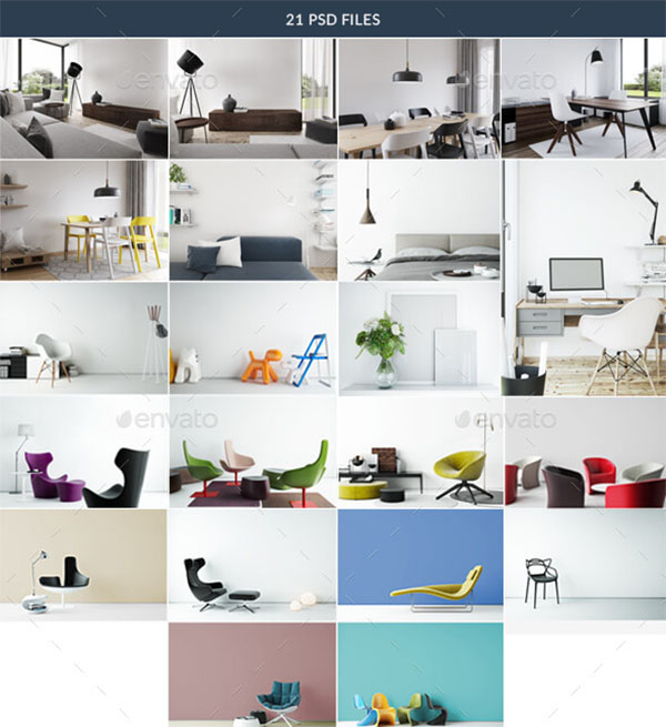 Art Wall & Poster Mockups Bundle