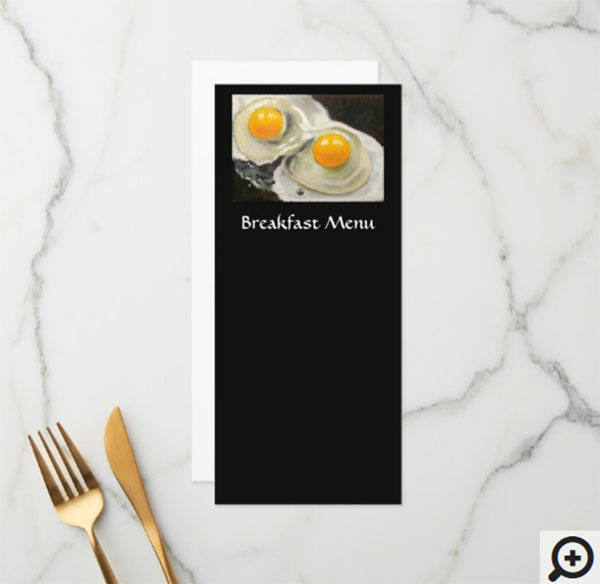 Breakfast Menu Rack Card