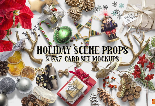 Christmas Cards Mockup Bundle