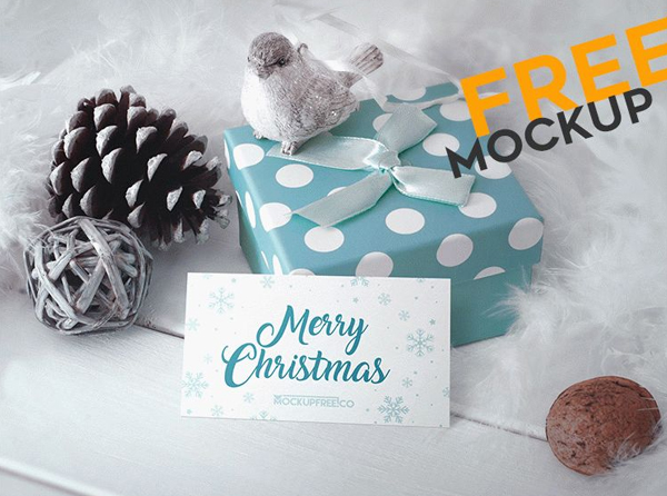 Christmas Free PSD Mockup