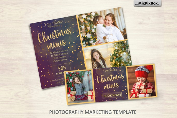 Christmas Mini Session Template