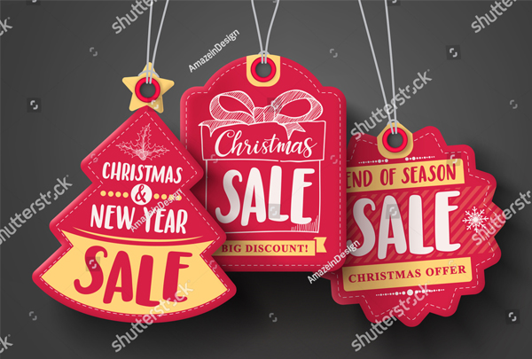 Christmas Sale Labels Template