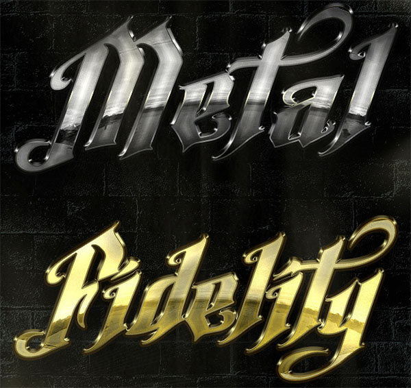 Chrome & Crystal Photoshop Styles