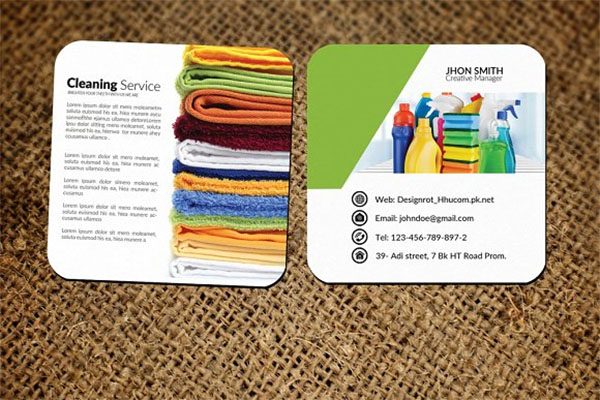 Cleaning Service Business Card