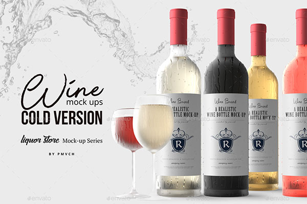Cold Version Wine Mockup Template
