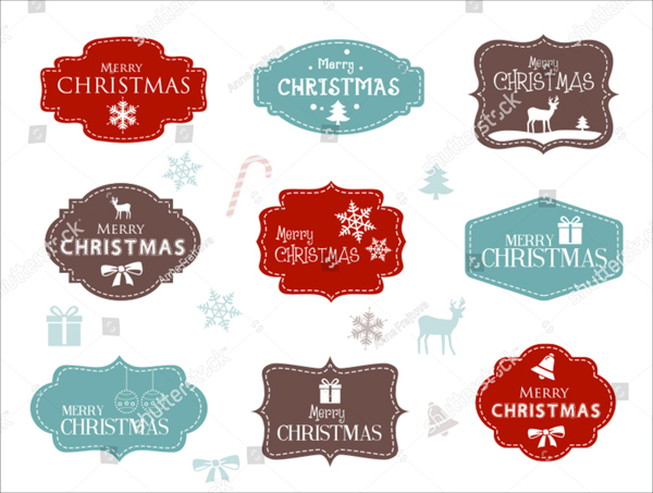 Collection of Christmas Labels