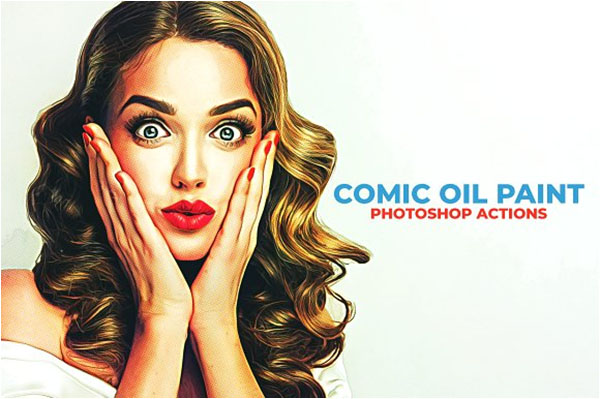 Comic Oil Paint Photoshop Actions