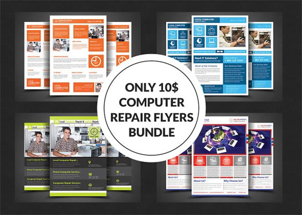 Computer Repair Flyer Bundle