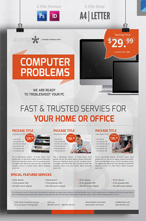 Computer Service Flyer Template