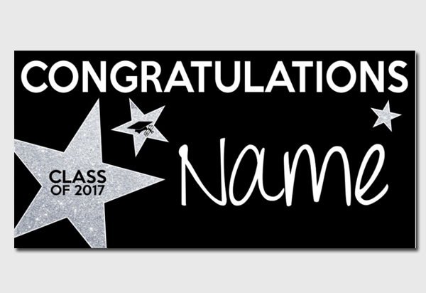 Congratulations Graduate Party Star Banner