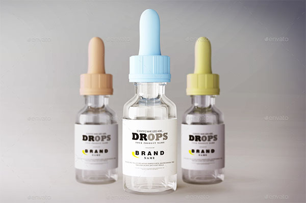 Dropper Bottle Mockup Template