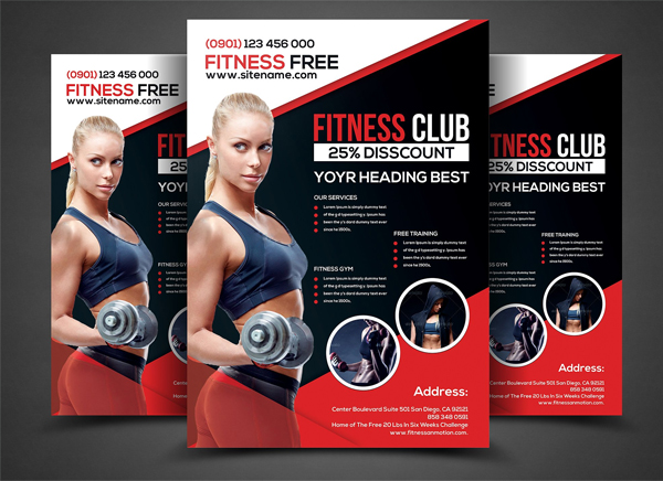 Fitness Center Flyer Template