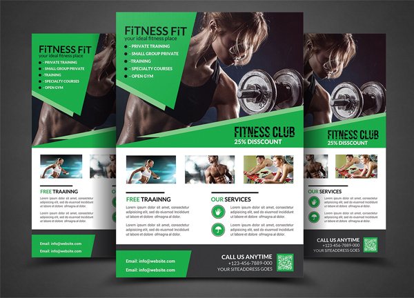 Fitness and Gym Club Flyer