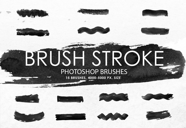 Free Ink Stroke Photoshop Brushes