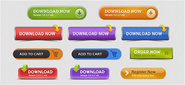 Free Download Best PSD App Buttons