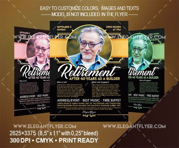 Free Retirement Invitation and Flyer Template