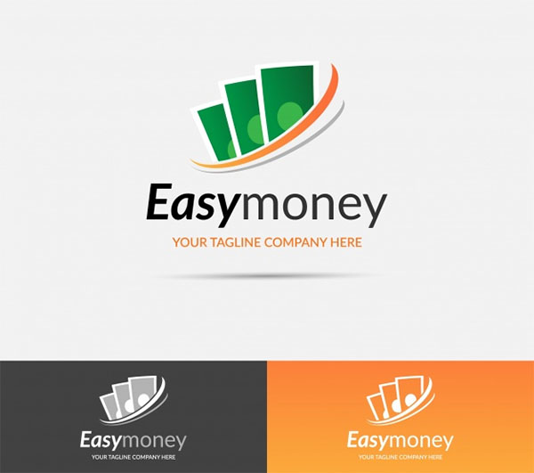 Free Vector Money Concept Logo Template