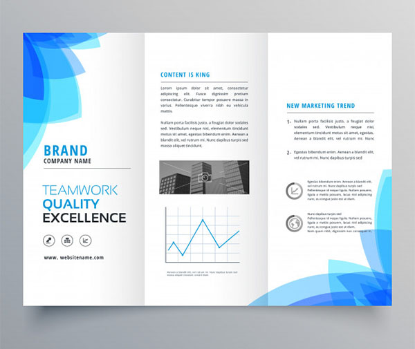 Free Vector Trifold Brochure Template