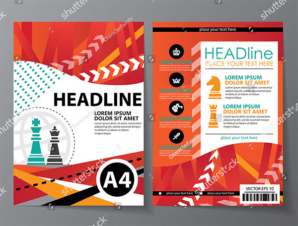 Abstract Chess Design Vector Template